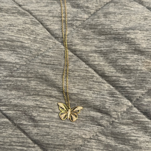 Swarovski 5099027 Butterfly Necklace Gold Pink - Picture 1 of 2